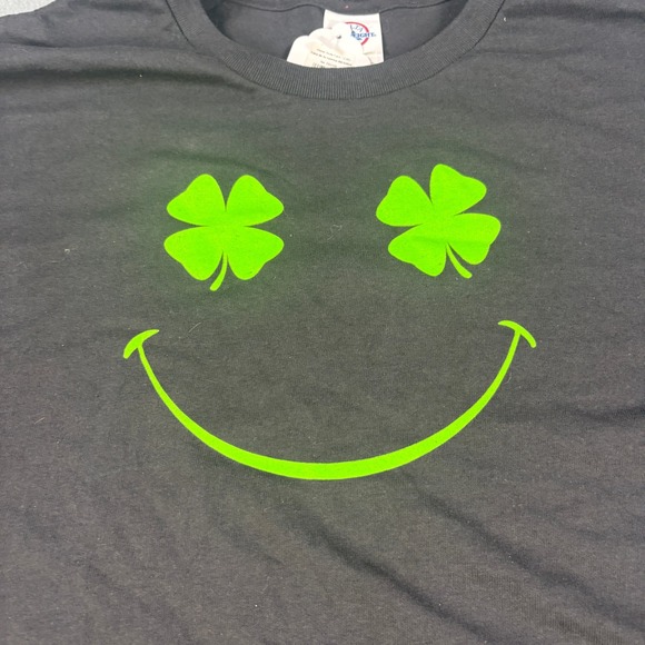 Delta Pro Weight Other - Vintage Delta Pro Weight Clover Smiley Face T-Shirt Black Neon Green L/XL NWT